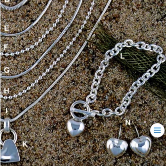 Silpada Rare Sterling Silver Puffy Heart Toggle Clasp Bracelet - Picture 14 of 15